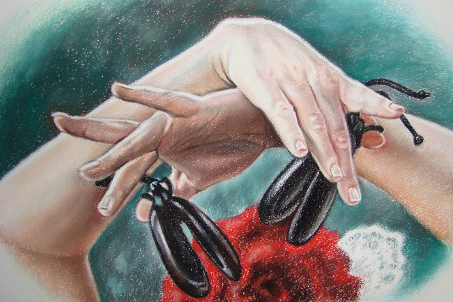 Danseres met castagnetten 